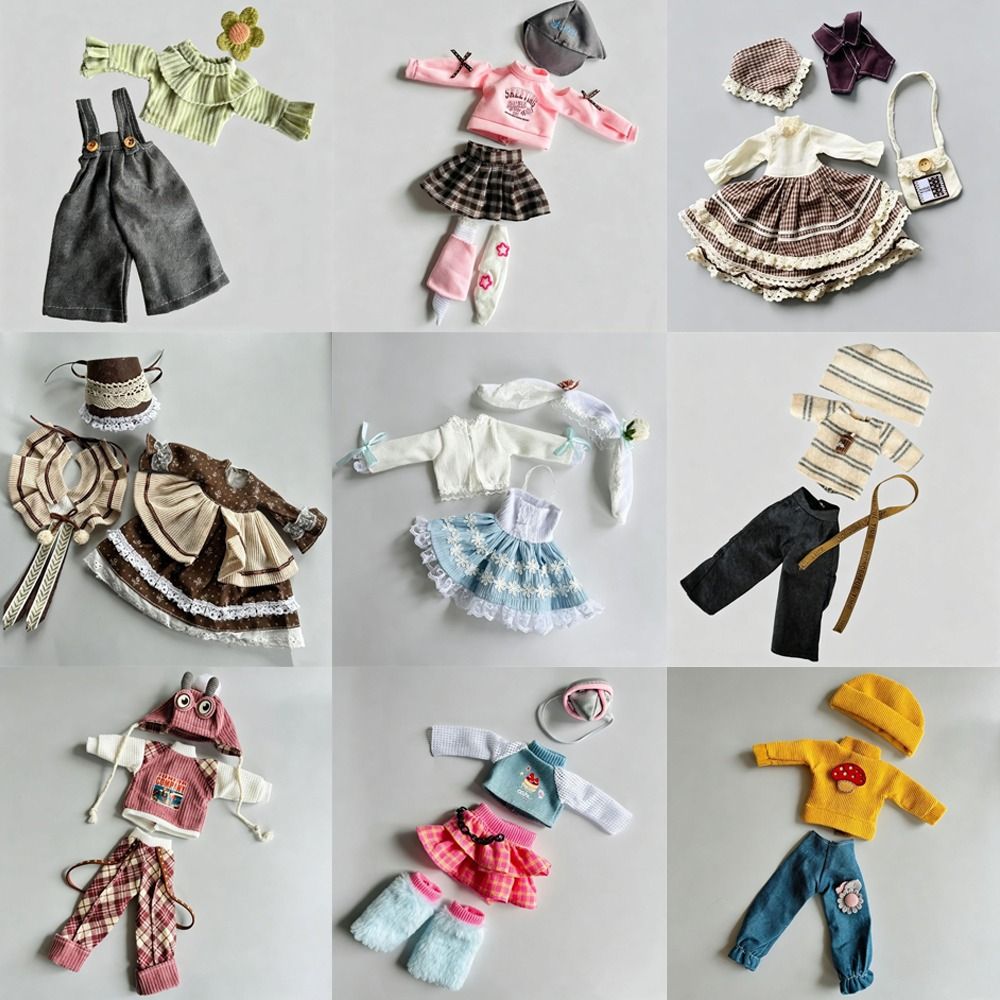 Bjd Doll 1 6 Full Set With Clothes - Zestaw ubrań dla lalek 30 cm,