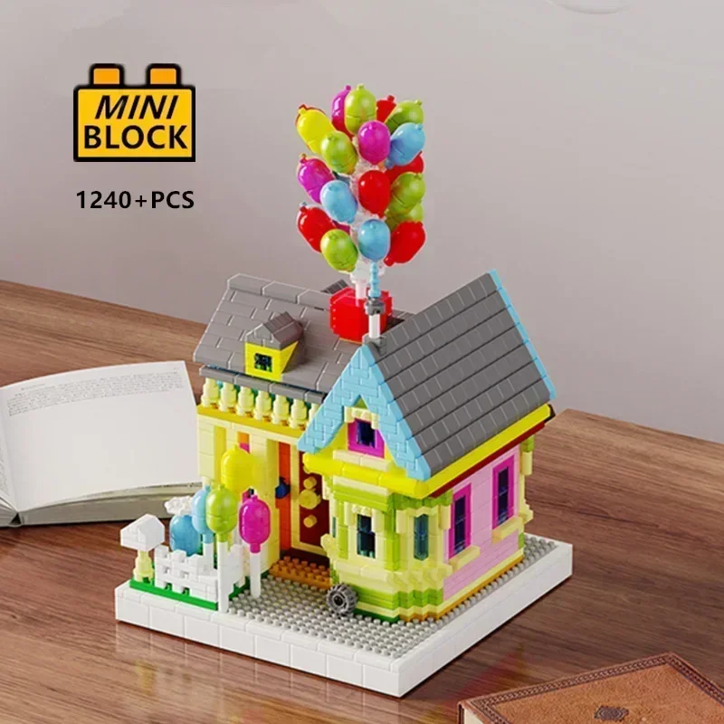 Building Blocks - Mikro-Mini-Blokowe Balony Latający Dom Przyjaciele Streetview