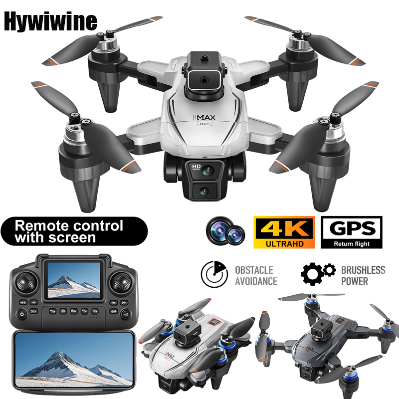Fpv Brushless Rc Drone 4K - Dron RC GPS z ekranem 4K
