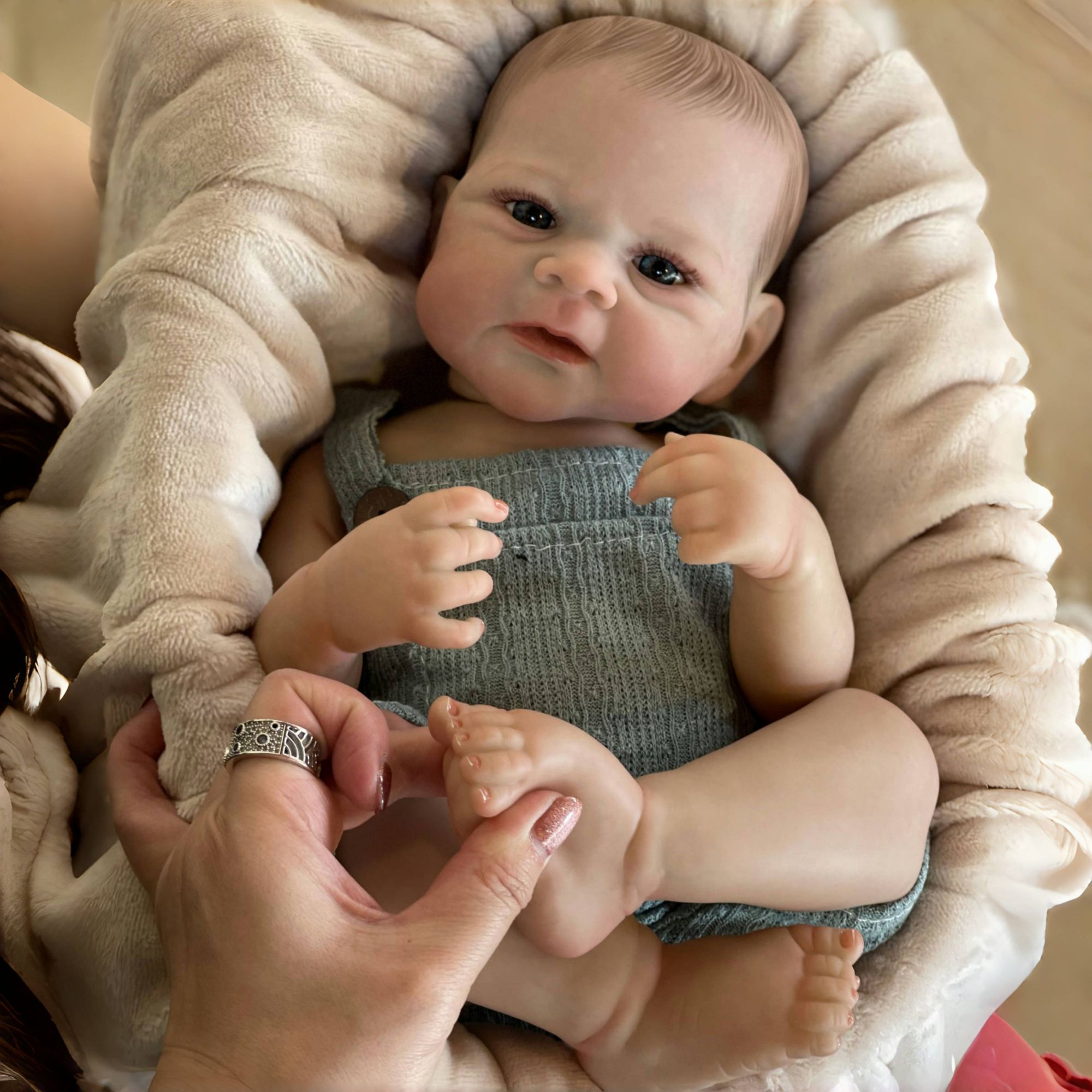 Reborn Baby Doll Silicone Realistic - OtardDolls 19-calowa Lalka Elijah Chłopiec, Całe