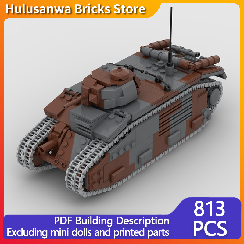 Lego Compatible Military Tank - Model czołgów wojskowych B1 Bis, klocki