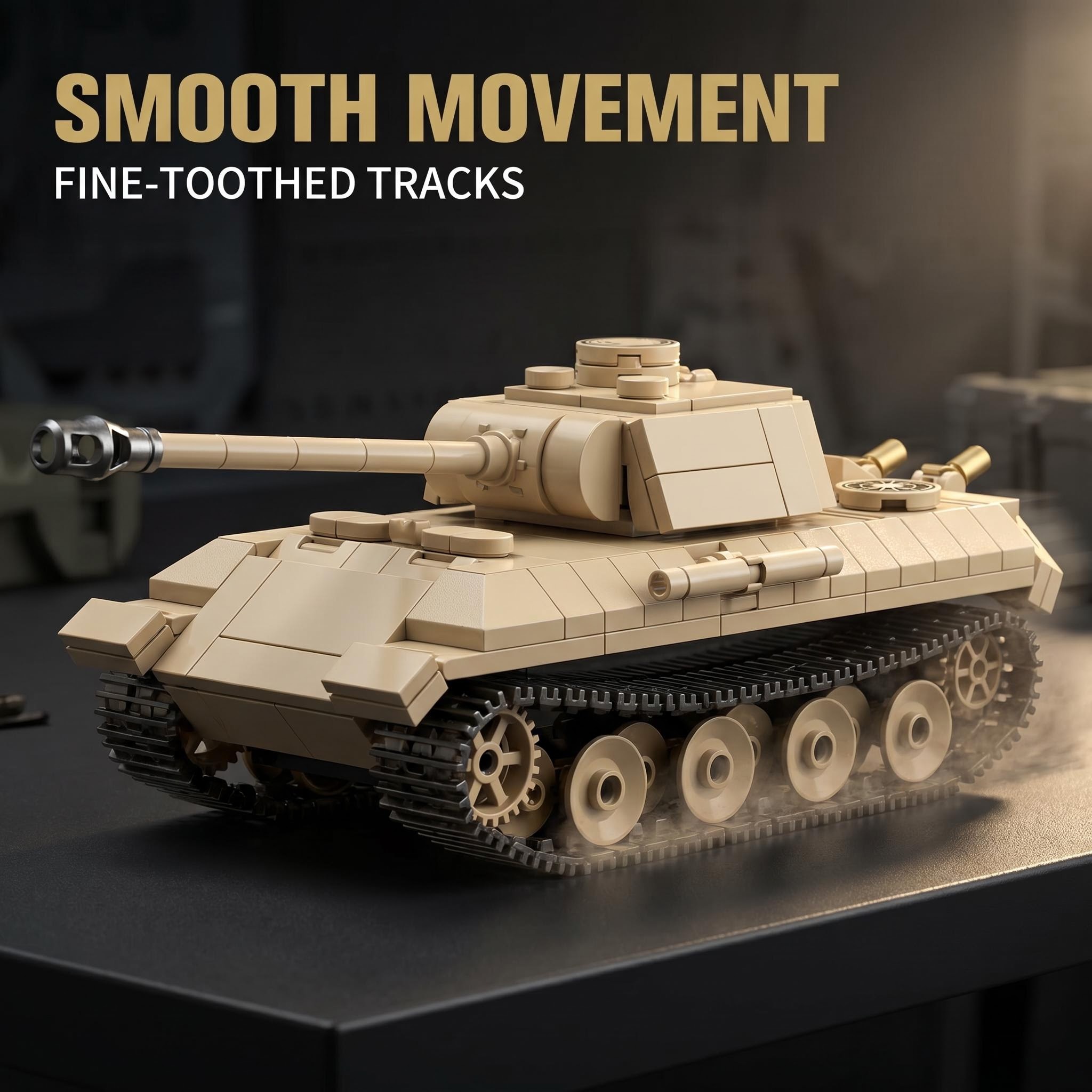503 elementy, model wojskowy z – Lego Compatible Military Tank recenzja i cena