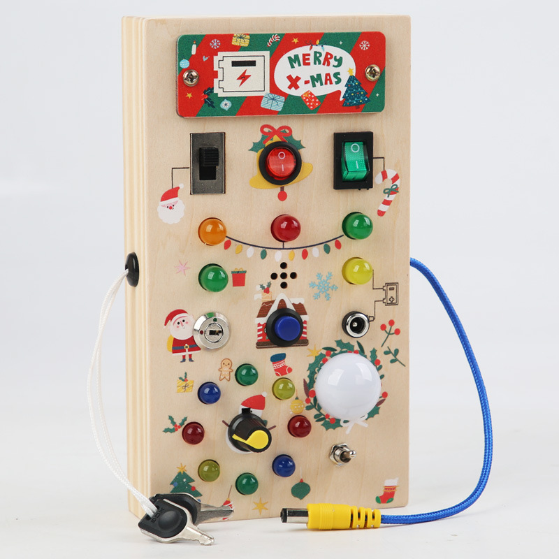Tablica edukacyjna inspirowana – Montessori Wooden Busy Board Toddler recenzja i cena