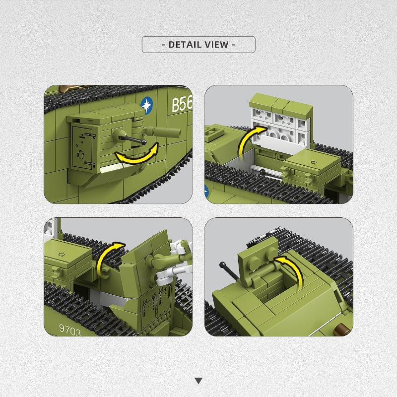 900 elementów Zestaw klocków k – Lego Compatible Military Tank recenzja i cena