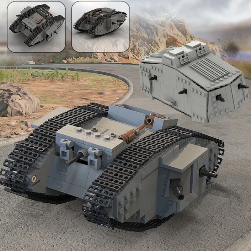 MOC WW1 Niemcy Wojskowy czołg  – Lego Compatible Military Tank recenzja i cena
